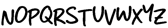 Jivo Mazelly Personal Use Only Font UPPERCASE