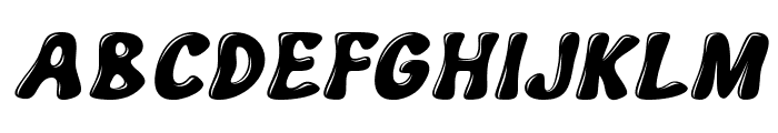 Jigglepop-BoldItalic Font UPPERCASE