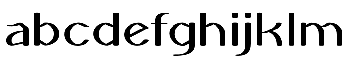 Jitter-ExpandedRegular Font LOWERCASE