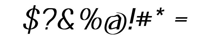 Jitter-Italic Font OTHER CHARS