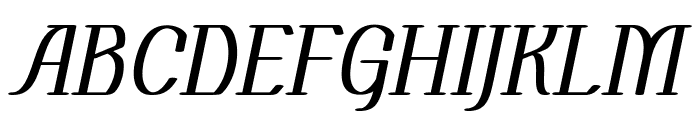 Jitter-Italic Font UPPERCASE