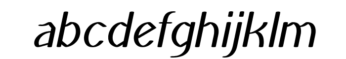 Jitter-Italic Font LOWERCASE