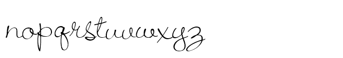 Jiffy Regular Font LOWERCASE