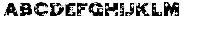 Jigsaw Trouserdrop Regular Font LOWERCASE