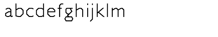 Jillican Light Font LOWERCASE