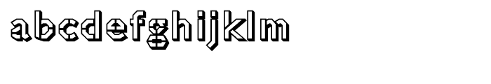 Jillican War3D-Regular Font LOWERCASE