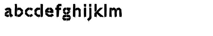 Jillican Warpaint Font LOWERCASE