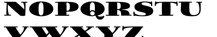 Jimbo Black Expanded Font UPPERCASE