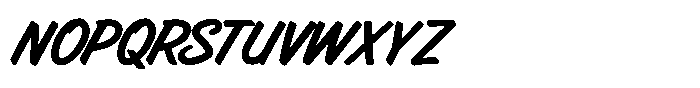 Jiffy Casual SW Font UPPERCASE
