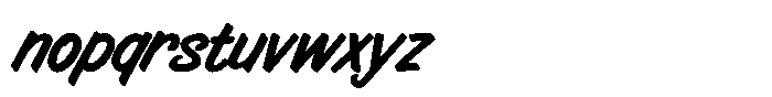 Jiffy Casual SW Font LOWERCASE