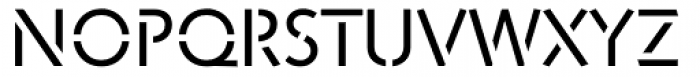 Jigsaw Stencil Regular Font UPPERCASE