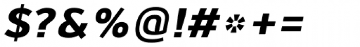 Jiho Extra Bold Italic Font OTHER CHARS