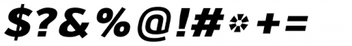 Jiho Heavy Italic Font OTHER CHARS