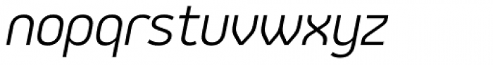 Jiho Light Italic Font LOWERCASE