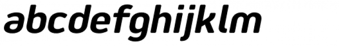 Jiho Soft Bold Italic Font LOWERCASE