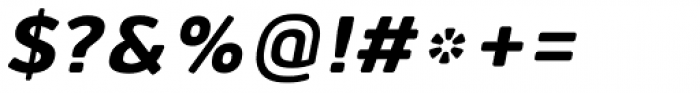 Jiho Soft Extra Bold Italic Font OTHER CHARS