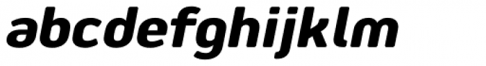 Jiho Soft Extra Bold Italic Font LOWERCASE