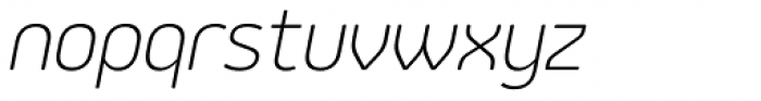 Jiho Soft Extra Light Italic Font LOWERCASE