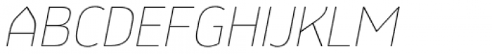 Jiho Soft Thin Italic Font UPPERCASE