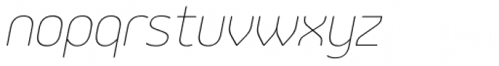 Jiho Soft Thin Italic Font LOWERCASE