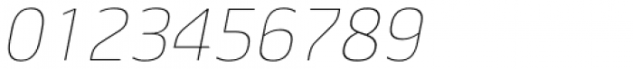 Jiho Thin Italic Font OTHER CHARS