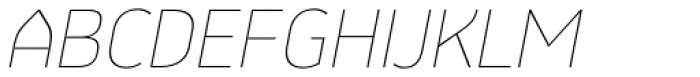 Jiho Thin Italic Font UPPERCASE