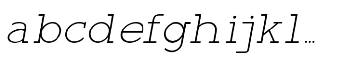 Jill Type Italic Extra Light FONT