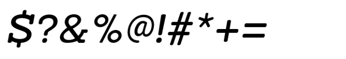 Jill Type Italic Semi Bold Font OTHER CHARS