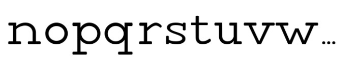 Jill Type Regular Font LOWERCASE