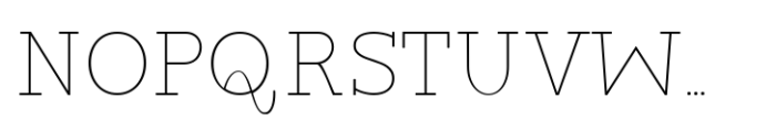 Jill Type Thin Font UPPERCASE