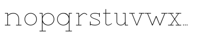 Jill Type Thin Font LOWERCASE
