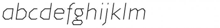 Jillican ExtraLight Italic Font LOWERCASE
