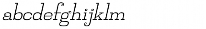 Jillsville ExtraLight Italic Font LOWERCASE