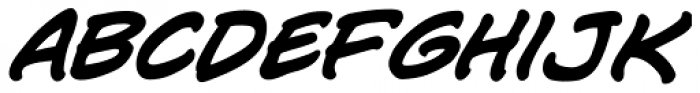 Jim Lee Bold Italic Font LOWERCASE