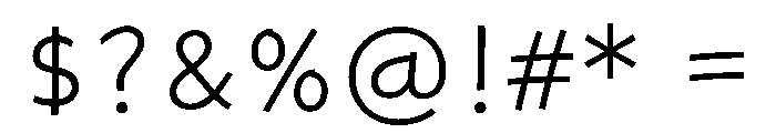 Jjgulwol Light Font OTHER CHARS
