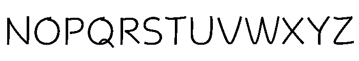 Jjgulwol Light Font UPPERCASE