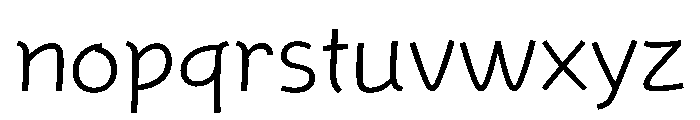Jjgulwol Light Font LOWERCASE