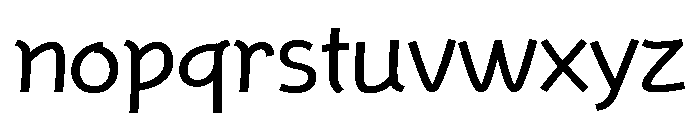 Jjgulwol Regular Font LOWERCASE