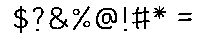 Jjmemo Regular Font OTHER CHARS