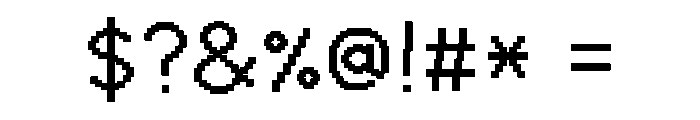 Jjminiarcade Regular Font OTHER CHARS