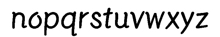 Jjordinarybeing Regular Font LOWERCASE