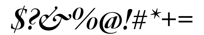 JJannon Display Bold Italic Font OTHER CHARS