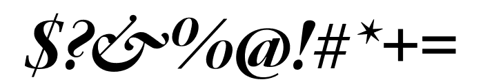 JJannon Display Extrabold Italic Font OTHER CHARS