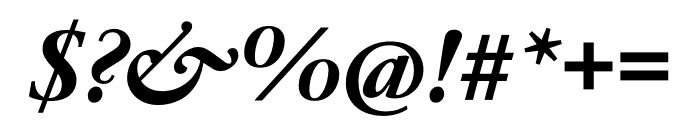 JJannon Extrabold Italic Font OTHER CHARS