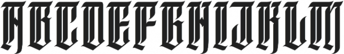 JKR - DEMENTE otf (400) Font UPPERCASE