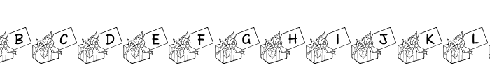 JLR Gift Tags Font LOWERCASE