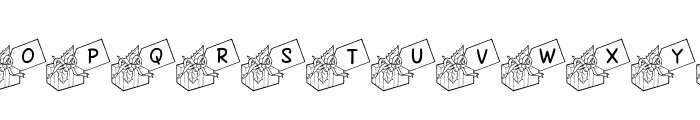 JLR Gift Tags Font LOWERCASE