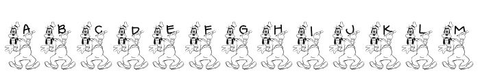 JLR Goofy Writing Font LOWERCASE