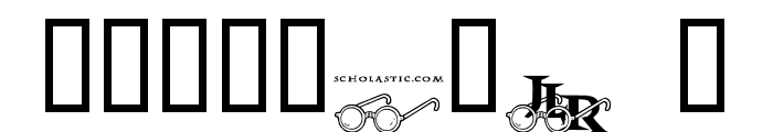 JLR Harry's Glasses Font OTHER CHARS