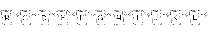 JLR T-Shirt Font UPPERCASE